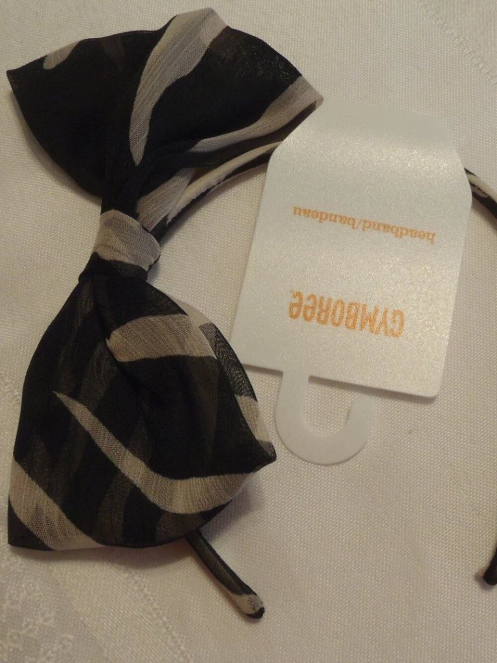 Gymboree Animal Party print bow Headband NWT